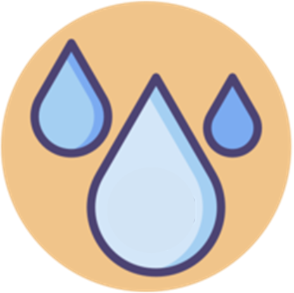 House training water drop icon