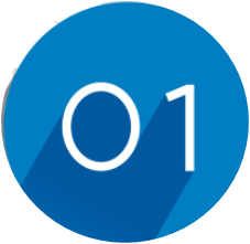 Number 1 blue